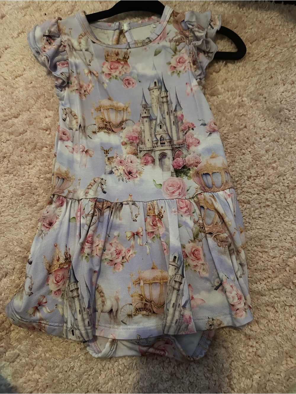Bums and Roses Castle Print bodysuit Dress